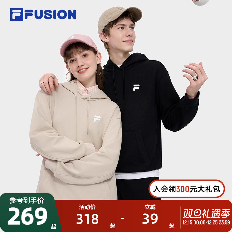 FILAFUSION斐乐情侣连帽卫衣