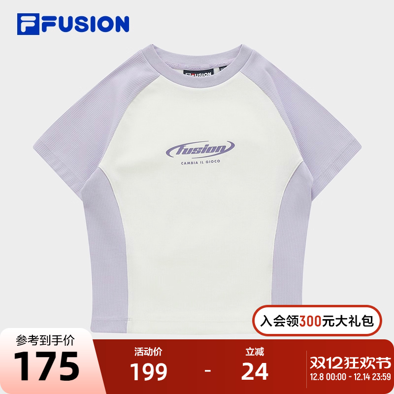 FILAFUSION斐乐短袖T女子