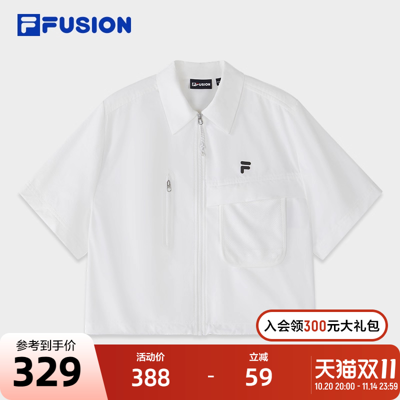 FILAFUSION斐乐短袖衬衫女子