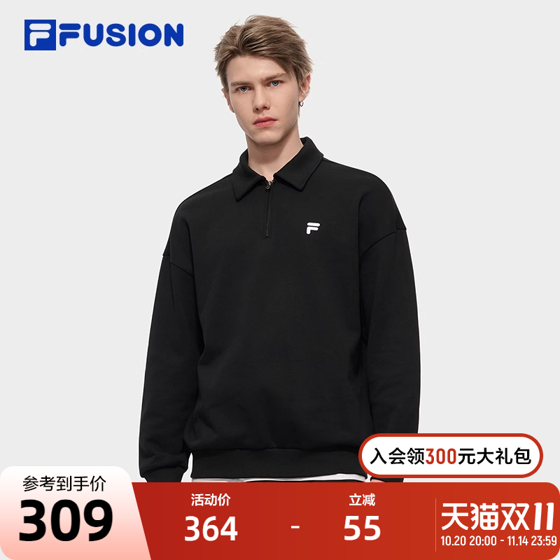 FILAFUSION斐乐情侣款套头卫衣