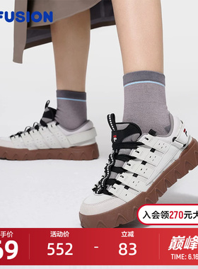 FILA FUSION斐乐潮牌女鞋PISA滑板生活鞋2026春新款休闲鞋运动鞋