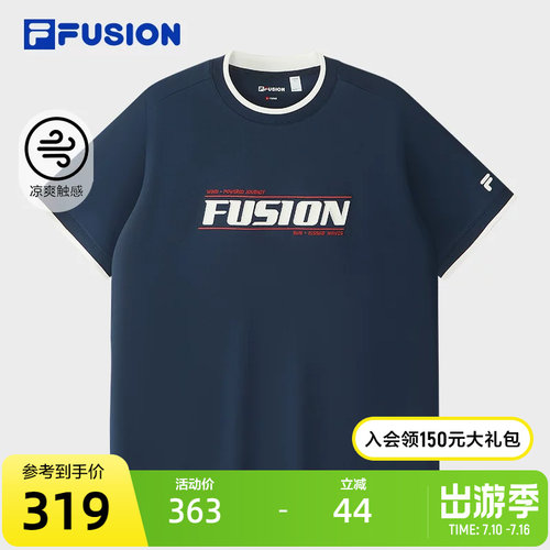 FILAFUSION斐乐男子短袖T