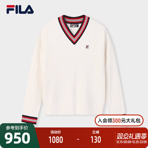 FILA斐乐女子休闲编织衫