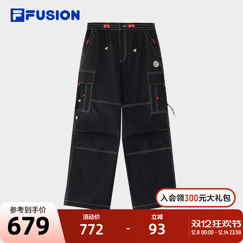 FILAFUSION斐乐梭织长裤男子