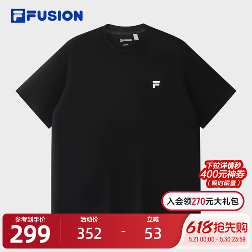 FILAFUSION斐乐情侣短袖T