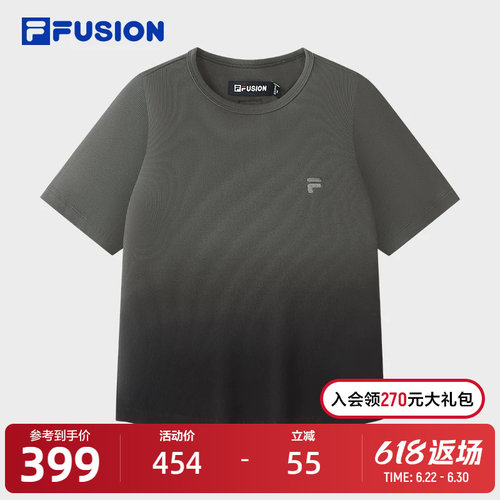 FILAFUSION斐乐潮牌针织短袖衫