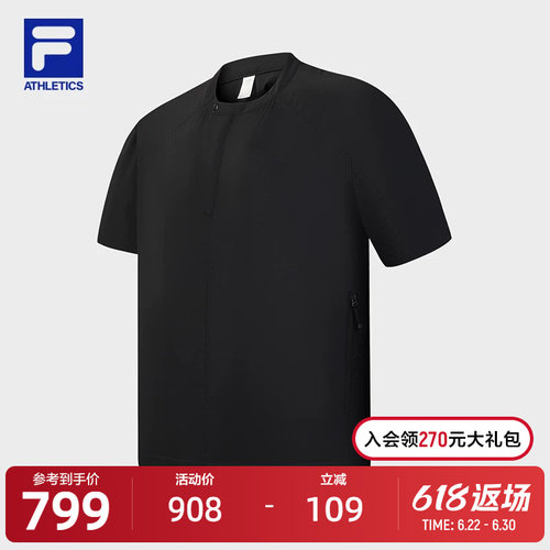 FILA斐乐女子梭织短袖衫