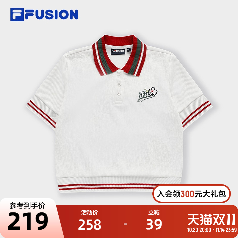 FILAFUSION斐乐女子短袖POLO