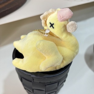 卡通可爱白切鸡毛绒玩具超萌烤鸡美食小挂件公仔游乐城抓机娃娃