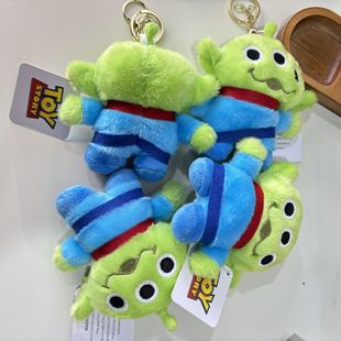 卡通玩具总动员大眼仔公仔钥匙扣挂件可爱三眼仔毛绒包挂饰游戏城