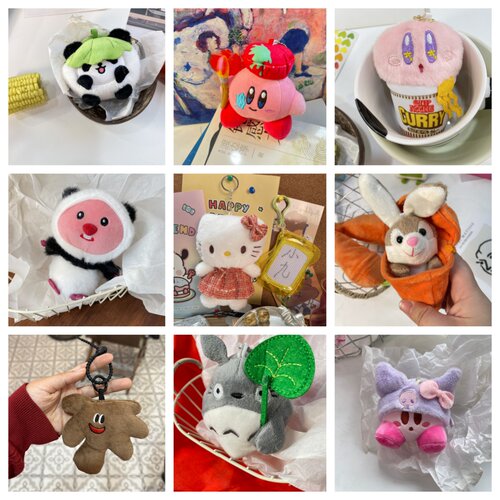 可爱卡通钥匙扣星之挂件玩具Kk猫玩偶学生书包挂饰小海狸公仔