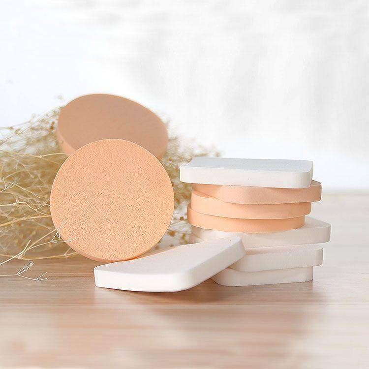 5片 影楼化妆师一次性粉扑化妆海绵干湿大小号方形圆形粉底液粉饼