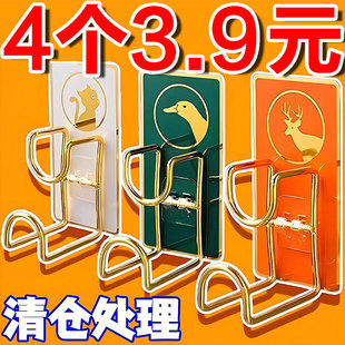 脸盆架免打孔卫生间壁挂浴室挂钩放脸盆挂架网红粘钩墙上挂盆神器