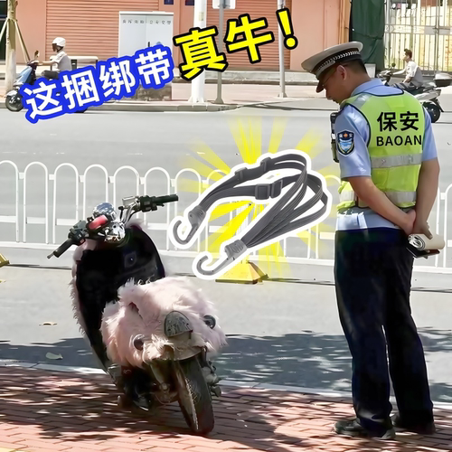 摩托车绑带弹力绳电动车