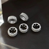 同款 发夹圆形水钻发卡头饰金属发扣夹前额侧边夹刘海小夹子