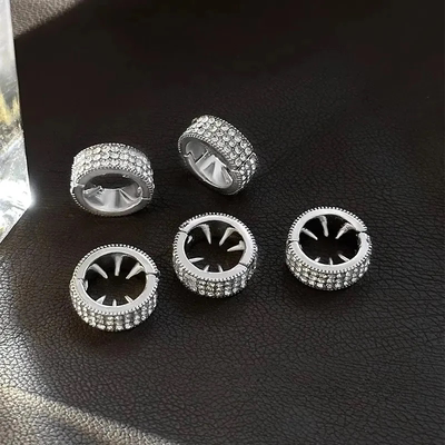 同款发夹圆形水钻发卡头