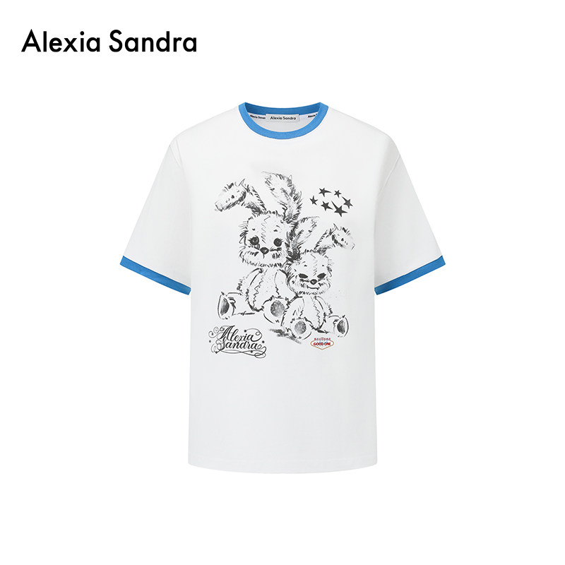 AlexiaSandra童话小兔短袖T恤