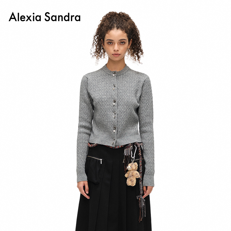 alexiasandra海洋星绞花针织