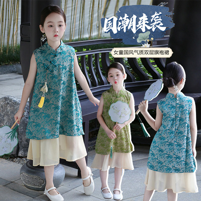 女童汉服连衣裙新中式儿童旗袍裙