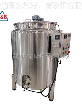 不锈热钢电加溶QAM解调配搅拌罐 饮料混合搅拌 100L中罐转缓0存罐