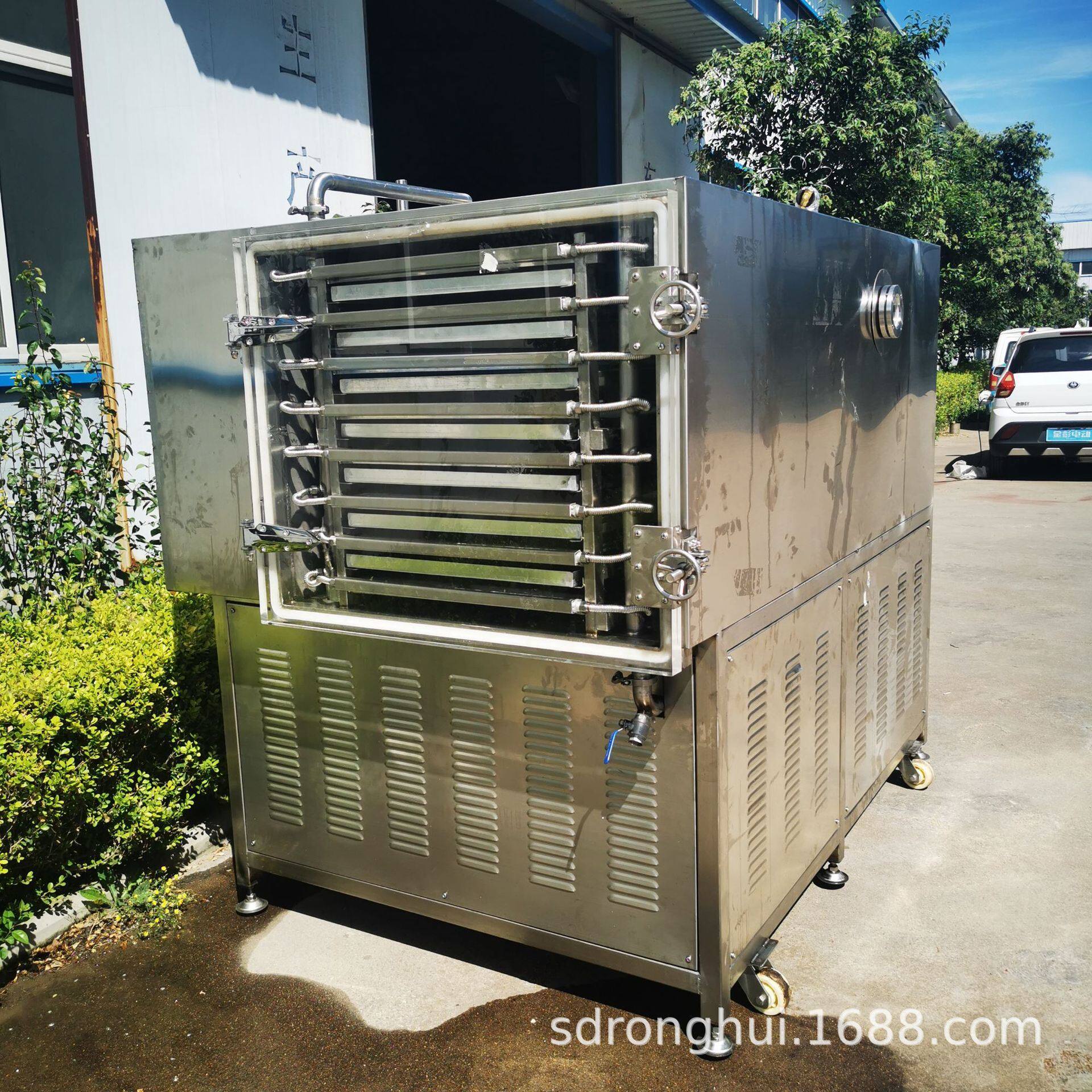 宠物食品真空冻干机 鸡鸭肉粒真空冷冻干燥机 鸡肝果蔬脆冻干设备