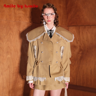 KSMILE 4MILE 巴恩风轻奢卡其色小个子风衣外套 年货狂欢季