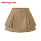 年货狂欢季 4MILE KSMILE 双排扣显瘦百褶裙学院风短裙