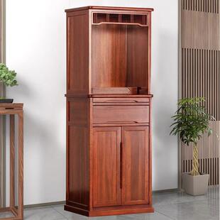 新中式带门佛龛供桌家用佛柜立柜供台佛台财神爷神像柜供奉桌神台