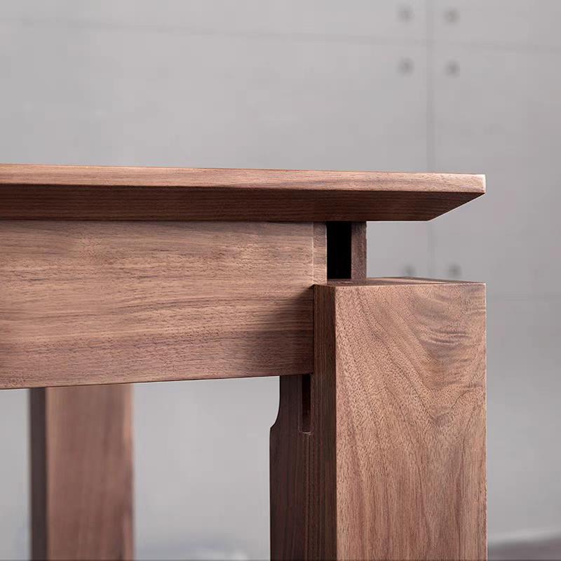 全香椿木餐桌实木书桌 榫卯活拆电脑桌客厅桌子学习桌办公桌 原木