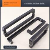 440浴室门拉手 275 25方管圆角淋浴房玻璃门拉手 孔间距225