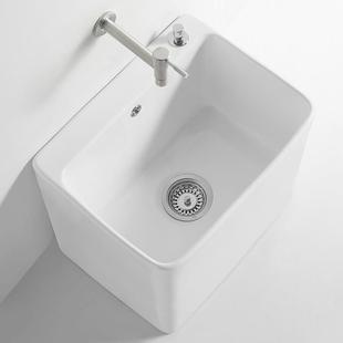 匠阳台洗拖把池家用卫生间大号陶瓷拖布池墩布池落地式 元 小号槽池