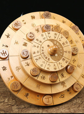 奇门遁甲罗盘桃木随身携带