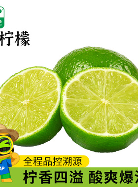 青柠檬3斤装单果80g+丨清爽怡人