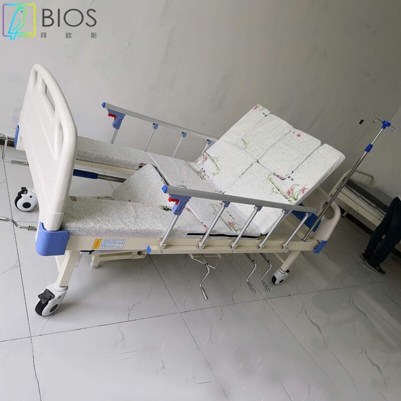 医院护理双摇护理床 定制手动翻身医用床 家用老人加宽病床翻身床