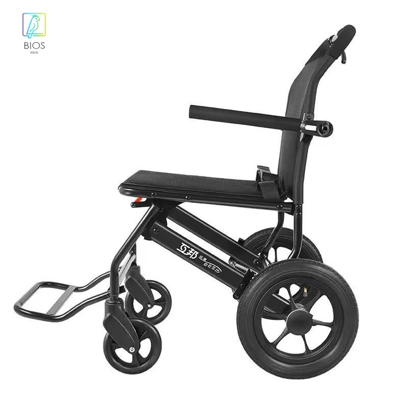 互邦手动轮椅轻便折叠老人旅行旅游专用便携式简易老年手推代步车