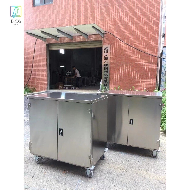医用无菌柜，不锈钢室物品上下车污物回收转运车，被服送物车