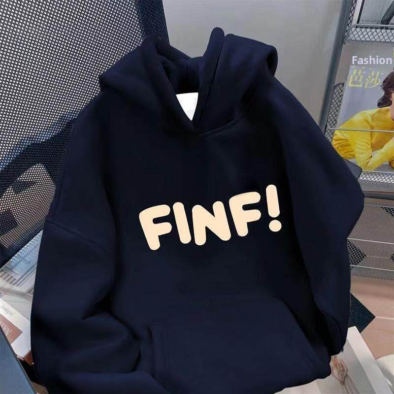 男女童纯棉连帽卫衣2025秋冬新款中大童韩版宽松休闲慵懒上衣外套