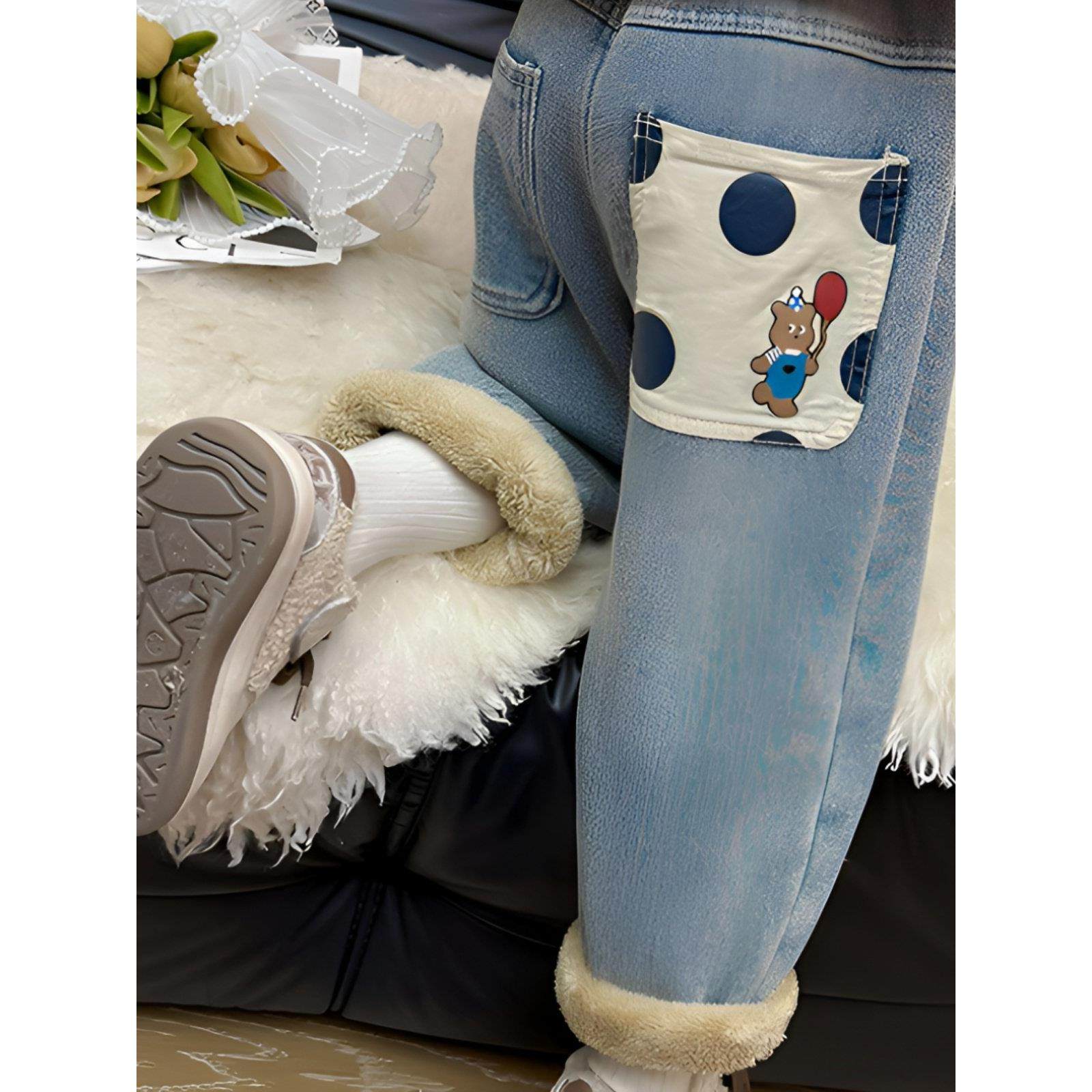 一条过冬女童加绒加厚宝宝老爹牛仔裤冬季洋气外穿儿童裤子,童装/婴儿装/亲子装,儿童牛仔裤,淘宝优惠券,粉丝福利购,淘宝优惠卷