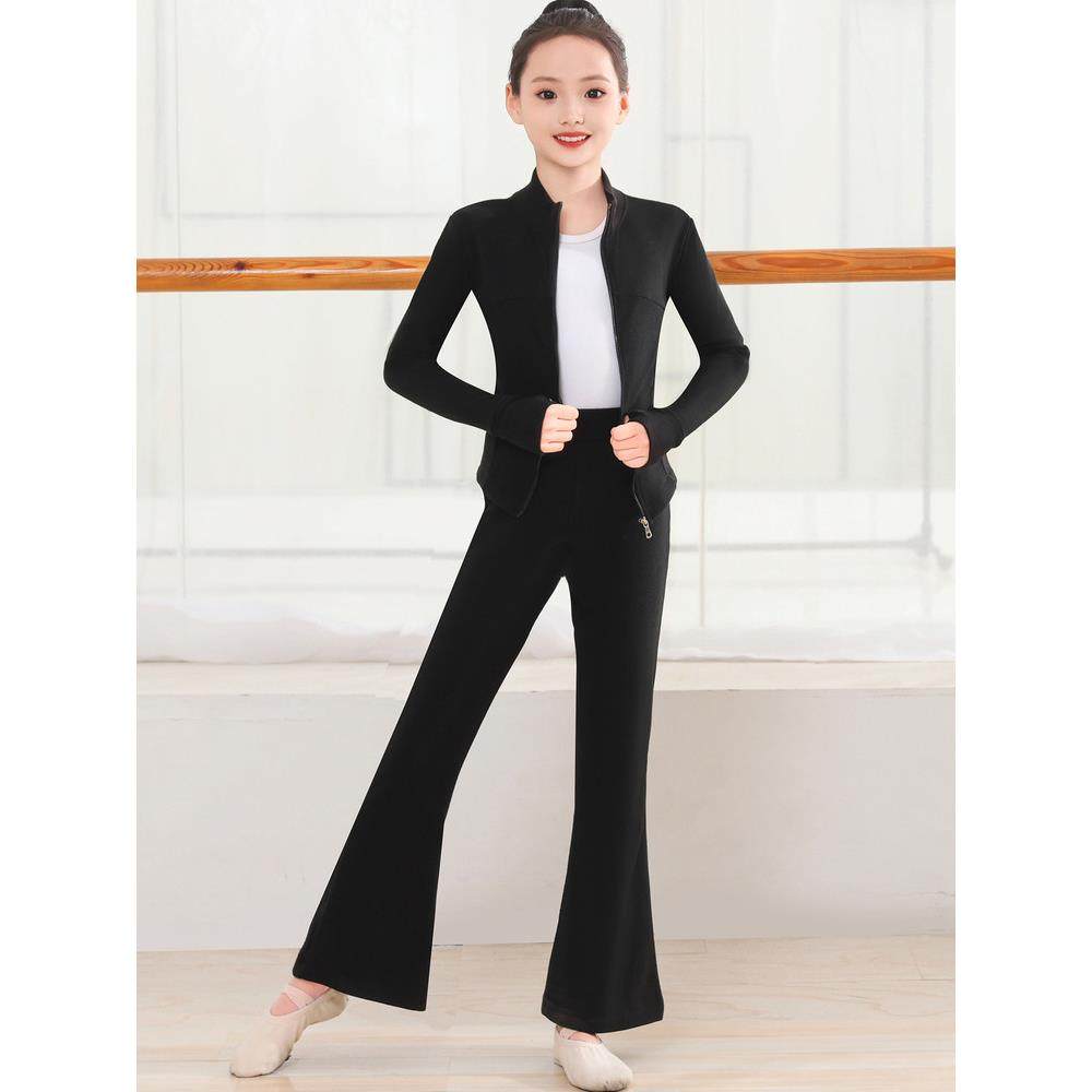 舞蹈服女童练功服秋冬德绒保暖套装长袖外套喇叭裤芭蕾中国舞瑜伽,童装/婴儿装/亲子装,儿童演出服,淘宝优惠券,粉丝福利购,淘宝优惠卷