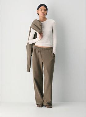 【Aritzia MEGA COZY 】秋冬暖绒！宽松休闲保暖厚美式直筒卫裤女