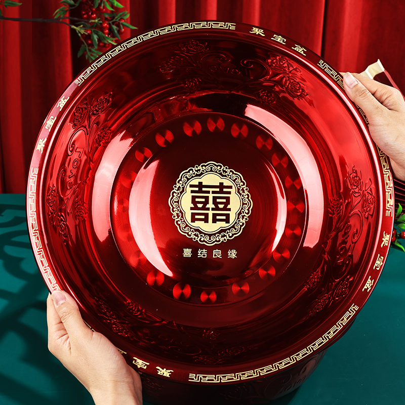 洛雾不锈钢结婚脸盆加厚材质