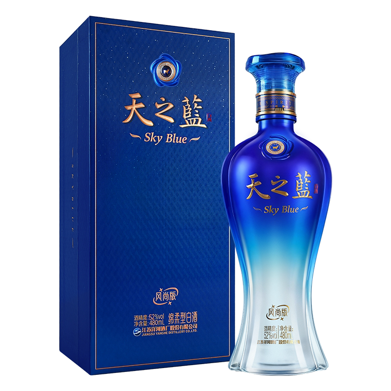 天之蓝风尚版52度480ml*1