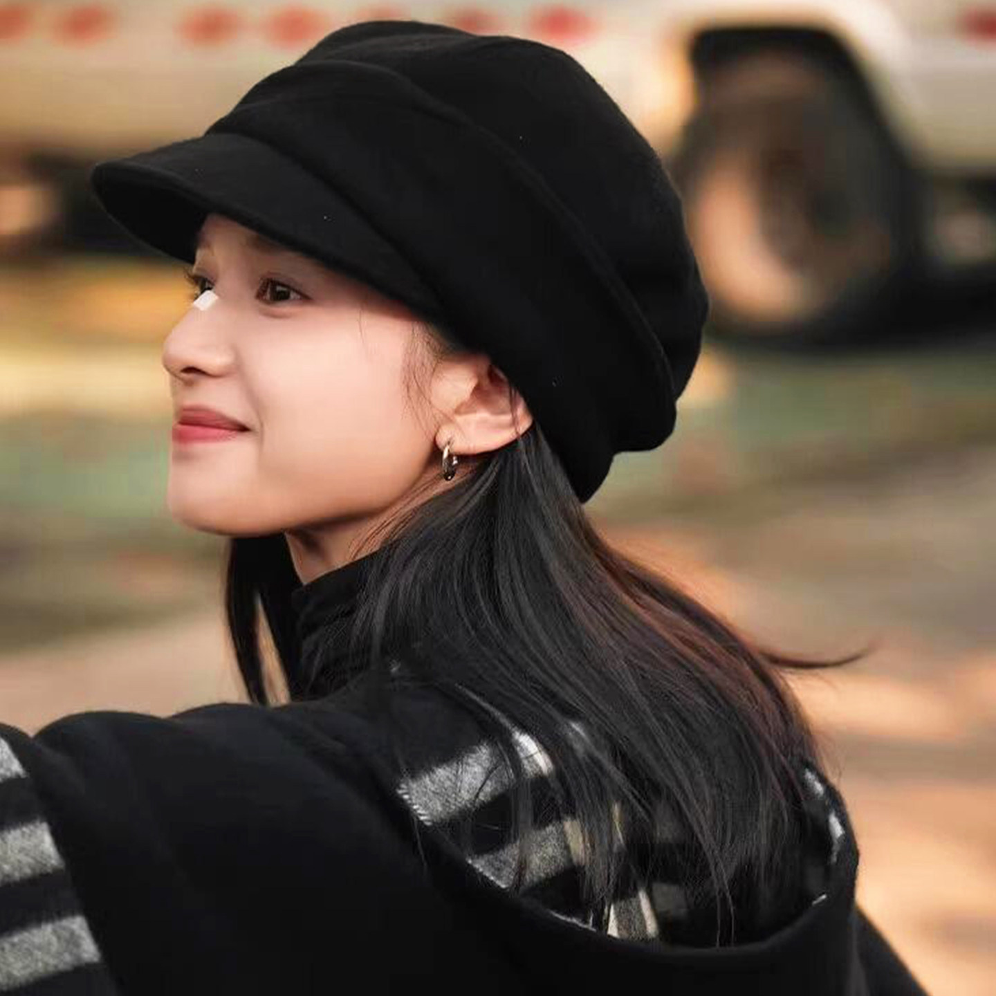 张婧仪同款八角帽女秋冬保暖毛呢贝雷帽显脸小高级感百搭鸭舌帽子,服饰配件/皮带/帽子/围巾,帽子,淘宝优惠券,粉丝福利购,淘宝优惠卷