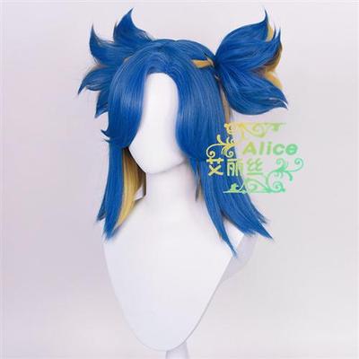 无畏契约 Valorant neon cos假发 半扎本体 虎口夹开花马