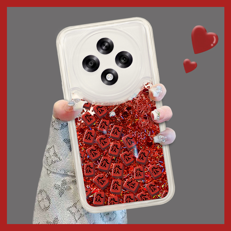 适用于OPPOA3Pro手机壳A2pro保护套A95女A52红色流沙壳A92防摔高级感满屏發潮创意简约ins风轻奢镜头全包新款