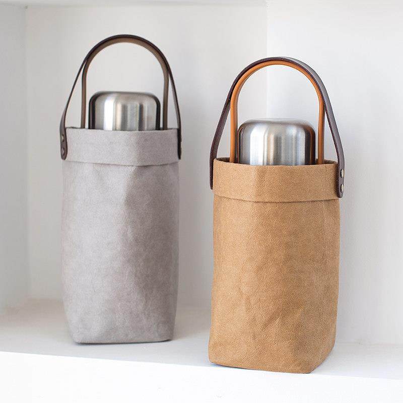 日式斜挎1000ml保温杯套1200ml水杯袋手提1L大容量水壶套