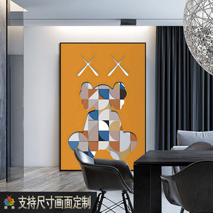 精选大象马的图案装饰画现代轻奢客厅玄关壁画2022新款高级感餐厅