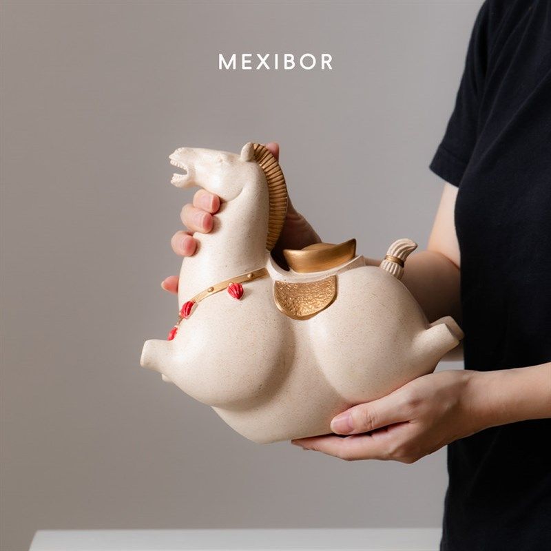 精选MEXIBOR存钱罐马上有钱招财摆件家居桌面树脂装饰品书房创意,家居饰品,装饰摆件,淘宝优惠券,粉丝福利购,淘宝优惠卷