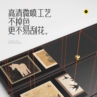 精选美世达五斗柜客厅铁皮柜卧室床尾柜钢制储物柜中古风玄关收纳