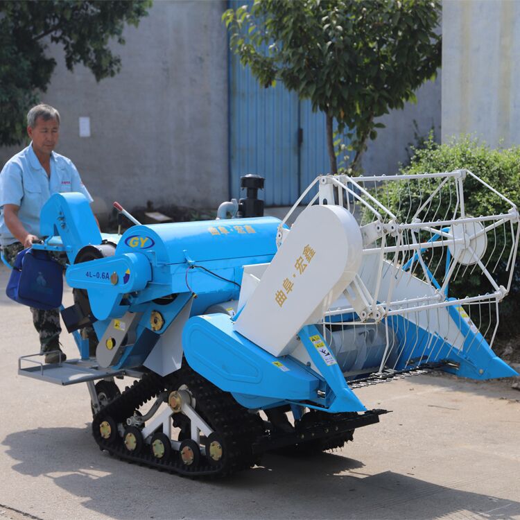 小型水稻联合收割机 深水田水稻联合收割机 全自动稻谷联合收割机